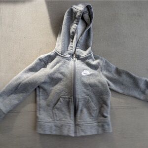 Nike Kids Gray Zip-Up Hoodie
